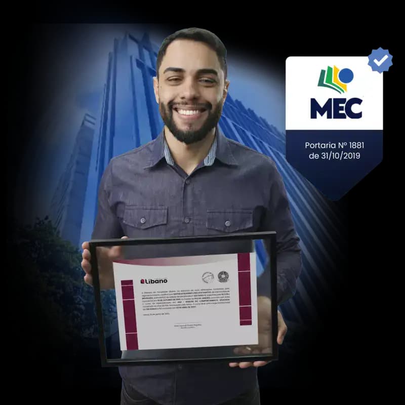 A Faculdade Líbano é reconhecido pelo MEC.